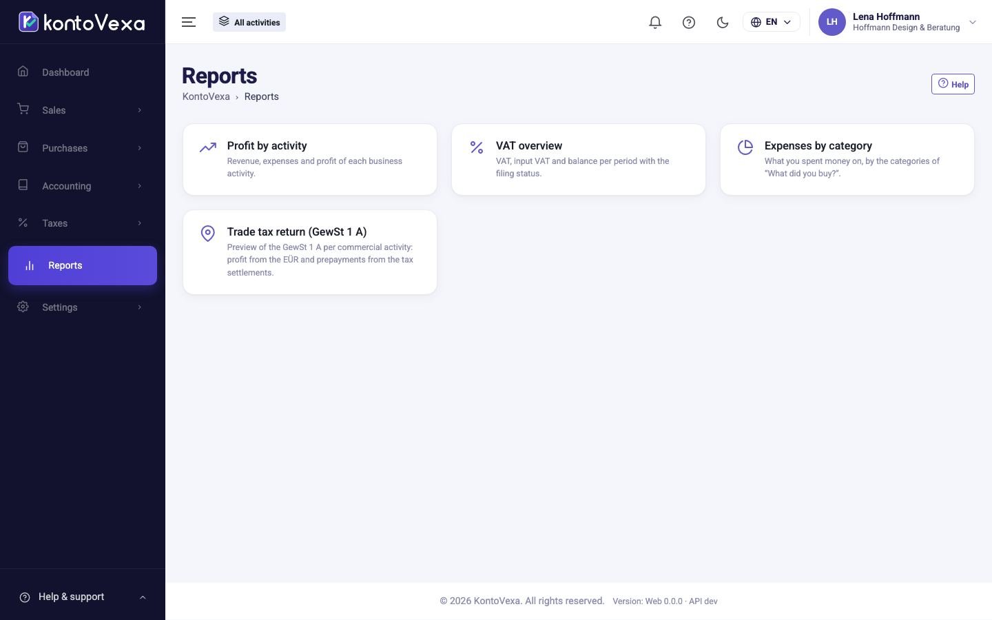 The overview of reports