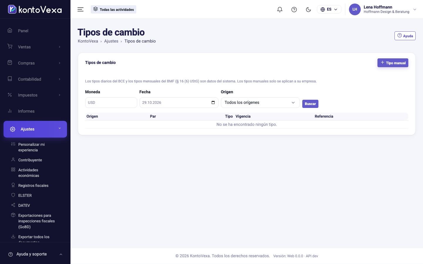 La búsqueda de un tipo con el resultado
