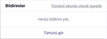 En yeni bildirimlerle açık zil